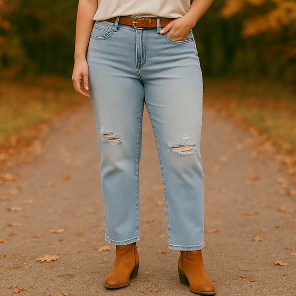 Madewell SZ 32 The Perfect Vintage Jean in Coney Wash: Destroyed Edition - Picture 1 of 7